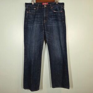Lucky Brand 361 Vintage Straight Mens Jeans 36x32 Dark Wash Blue 100% Cotton